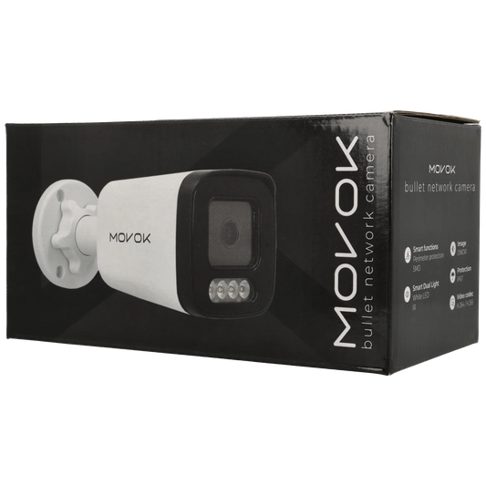 Bullet IP-kamera, 4 MP, fast lins 2.8mm, Svart (Serie 2), mod. B241-LI-B