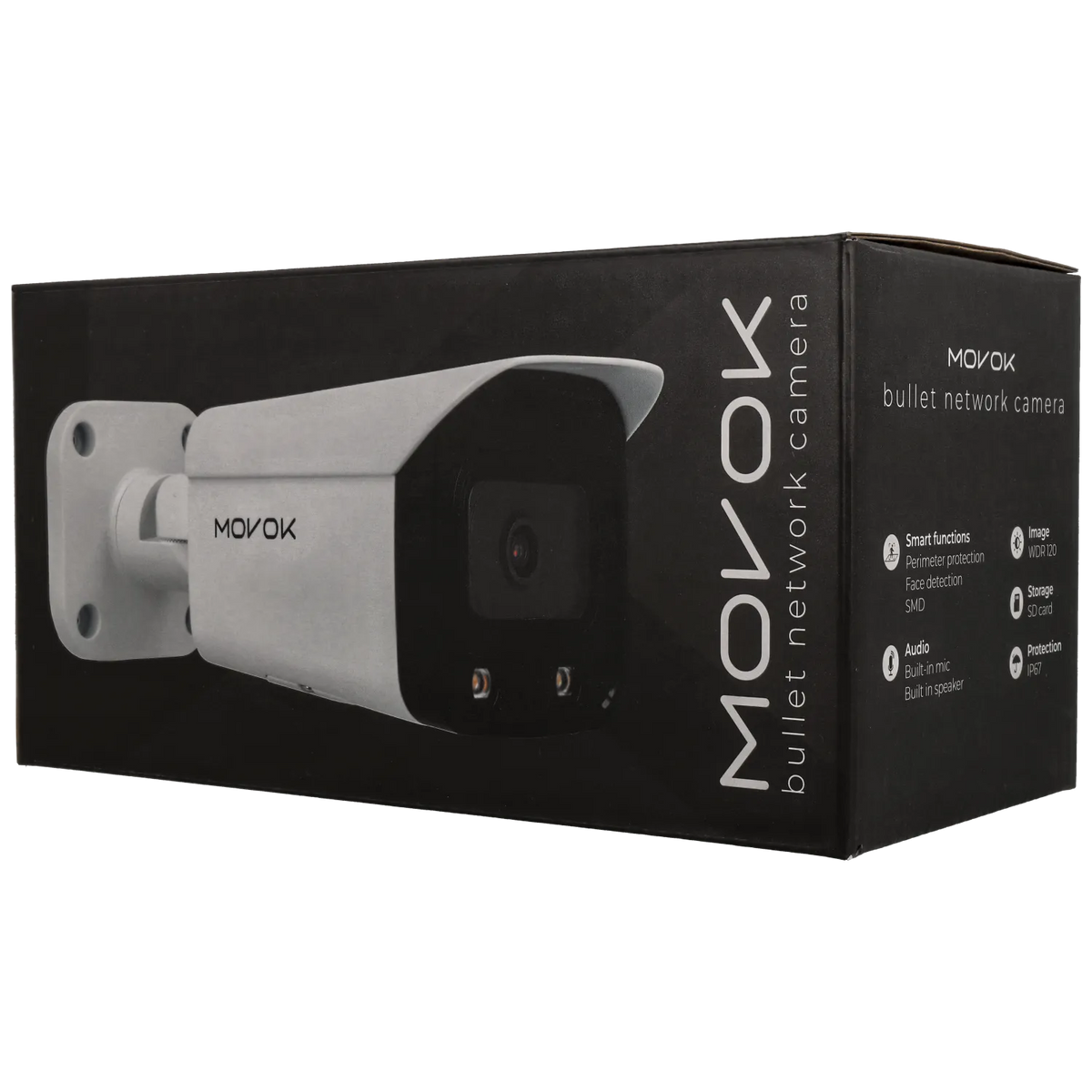 Bullet IP-kamera, 5 MP, fast lins 2.8mm, Svart (Serie 3), mod. B352-AS-TI-B