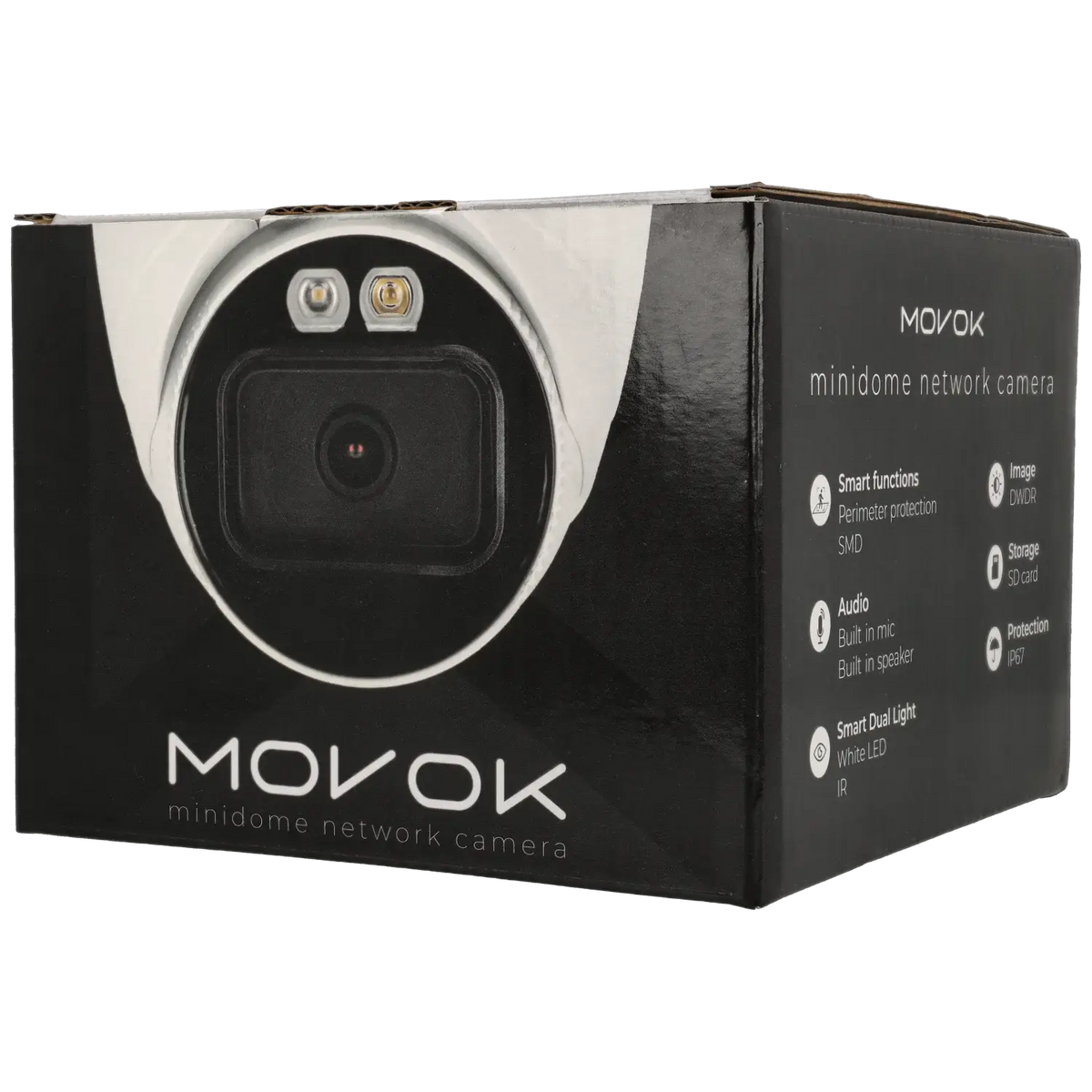 Minidome IP-kamera, 4 MP, zoomlins 2.7-13.5mm, Vit (Serie 2), mod. T241-ZAS-LI