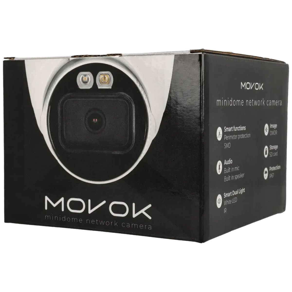 Minidome IP-kamera, 8 MP, zoomlins 2.7-13.5mm, Vit (Serie 2), mod. T281-ZAS-LI