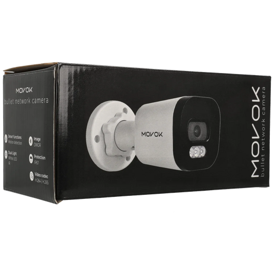 Bullet IP-kamera, 4 MP, fast lins 2.8mm, Vit (Serie 1), mod. B140-L