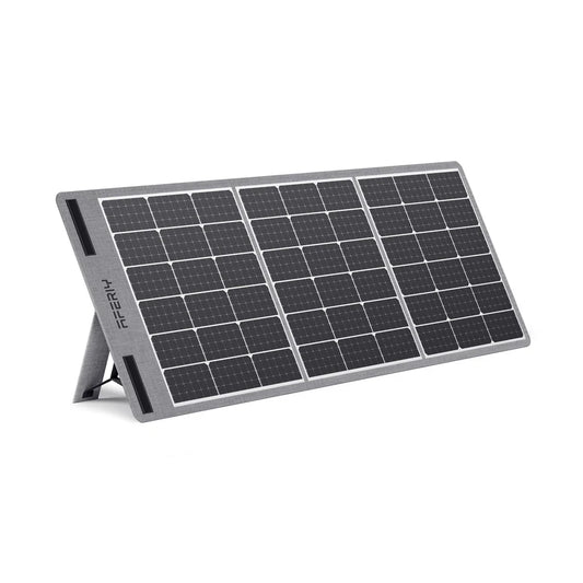 Hopfällbar solpanel 100W för kraftstationer