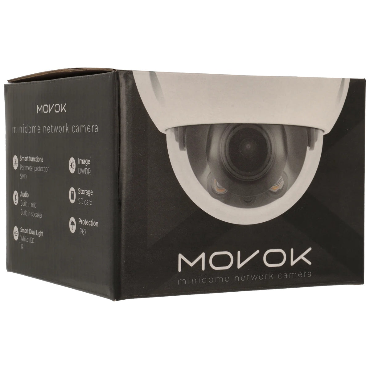 Movok VK-IPC-D251-AS-LI-B 5 MP IP-kamera dome med Smart Dual Light