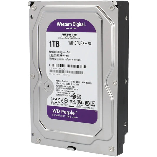 WD Purple WD11PURZ 1 TB övervakningsdisk för NVR