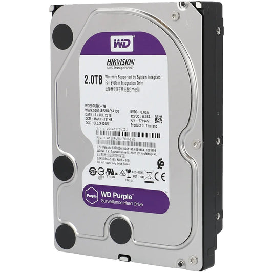 WD Purple WD23PURZ 2 TB övervakningsdisk för NVR
