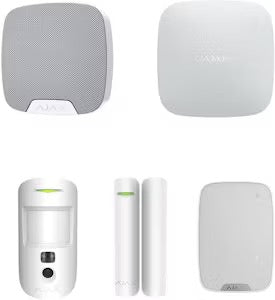 Ajax 4G Baspaket midi kamera inbrottslarm med visuell verifiering