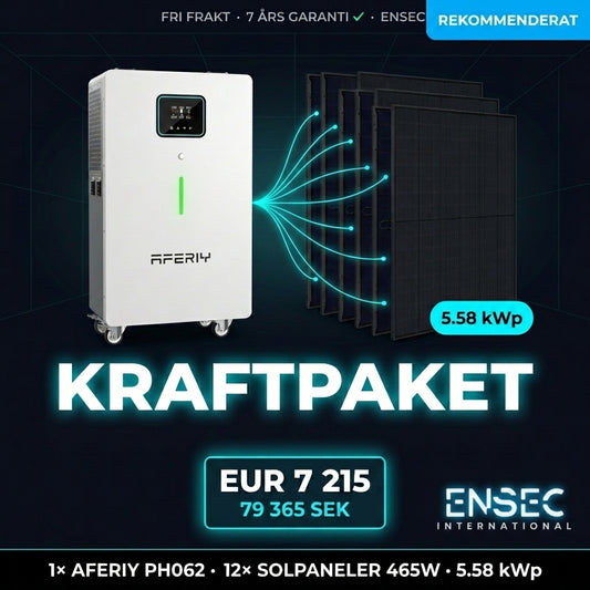 AFERIY PH062 hybrid solenergisystem 12 paneler