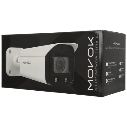 Bullet IP camera of 8 megapixels and optical zoom lens