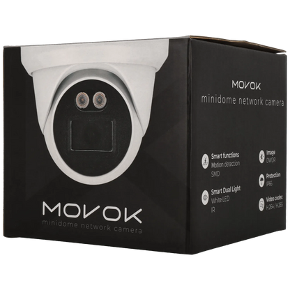 Minidome ip camera of 4 megapixels and fix lens
