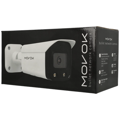 Bullet ip camera of 8 megapixels and fix lens