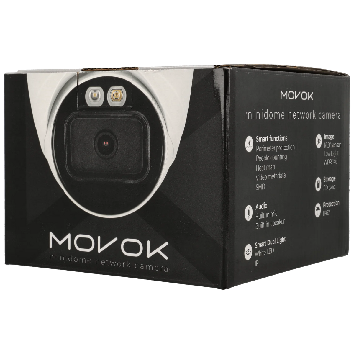 Minidome ip camera of 8 megapíxeles and fix lens