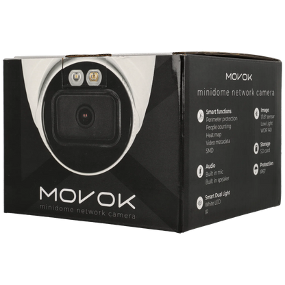 Minidome ip camera of 8 megapíxeles and fix lens