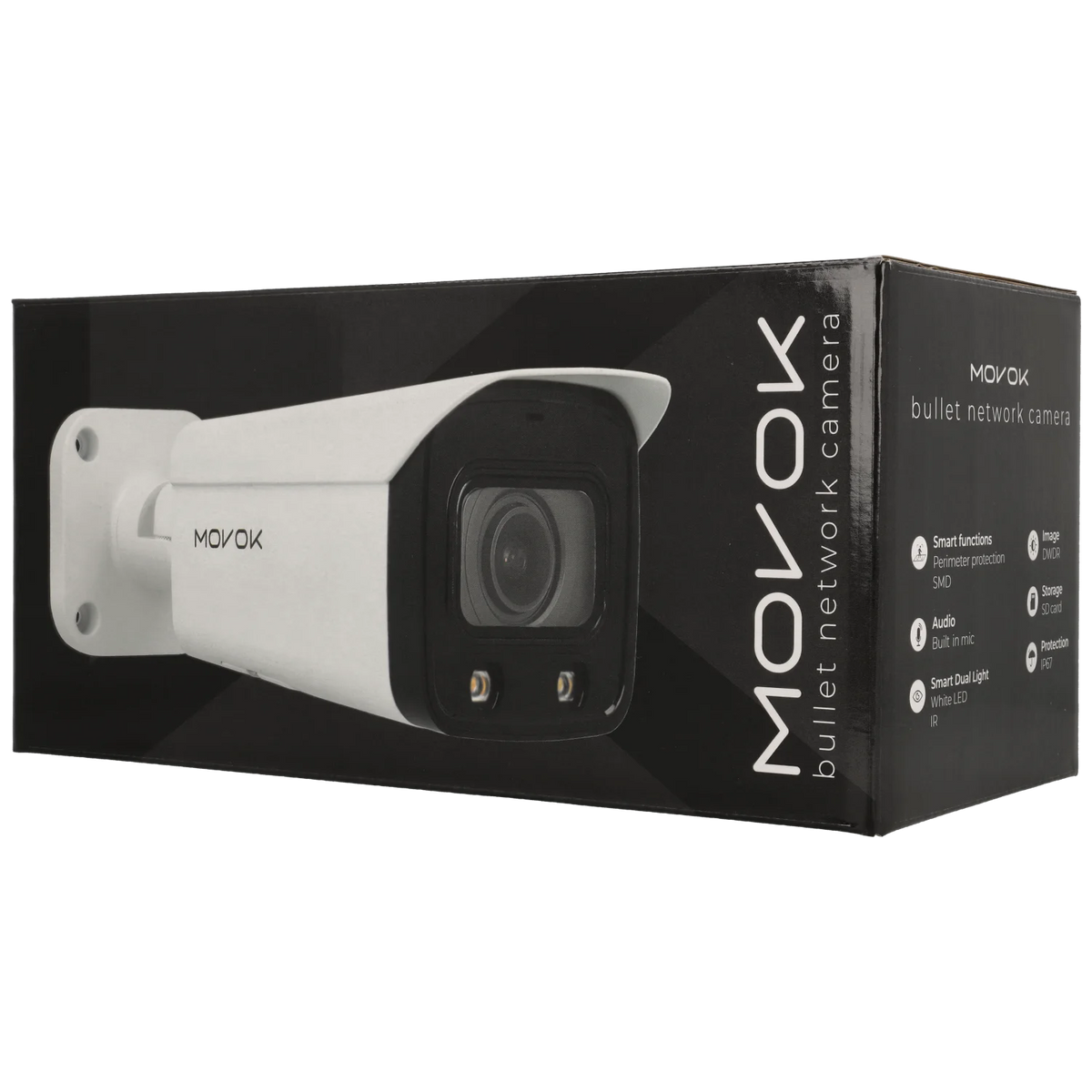 Bullet ip camera of 4 megapixels and optical zoom lens