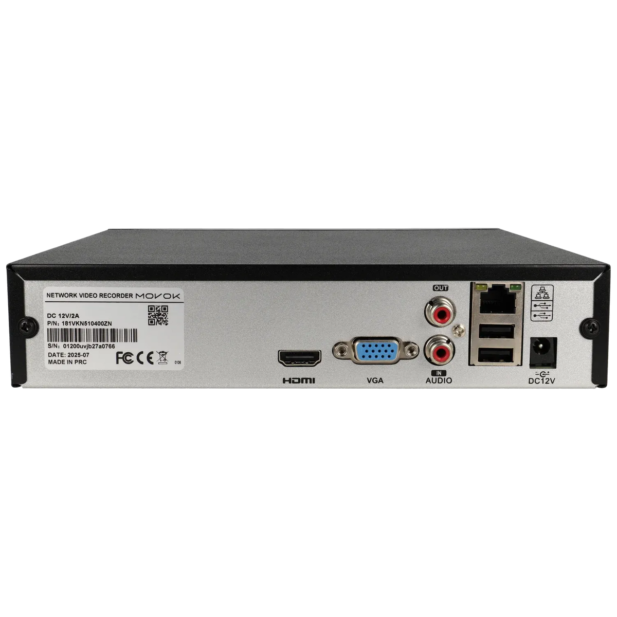 IP recorder of 8 channel and 8 mpx resolution