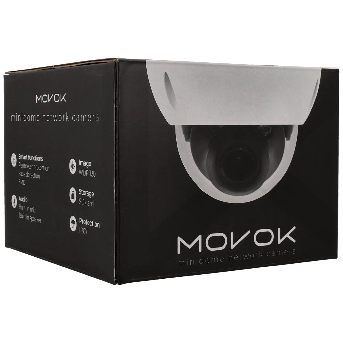 Minidome ip camera of 5 megapixels and fix lens