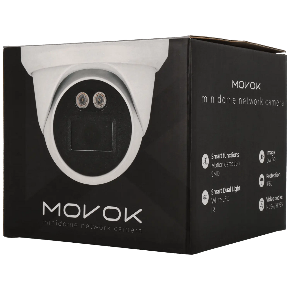 Minidome ip camera of 4 megapixels and fix lens