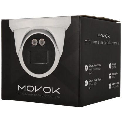 Minidome ip camera of 4 megapixels and fix lens