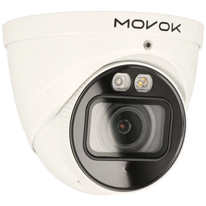 Minidome IP-kamera, 8 MP, zoomlins 2.7-13.5mm, Vit (Serie 3)