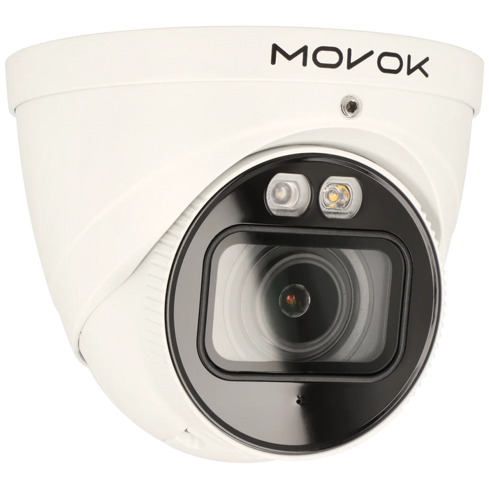 Minidome IP-kamera, 8 MP, zoomlins 2.7-13.5mm, Vit (Serie 3)