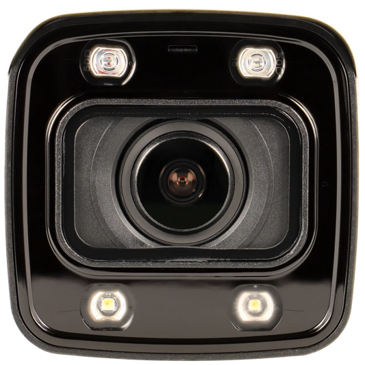 Bullet IP-kamera, 8 MP, zoomlins 2.8-12mm, Vit