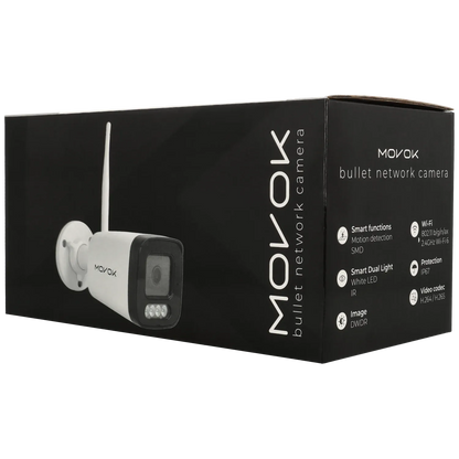 Bullet IP-kamera, 4 megapixlar, fast lins
