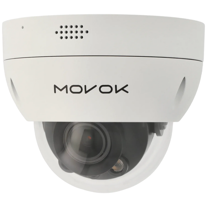 Minidome IP-kamera, 8 MP, zoomlins 2.8-12mm, Vit (Serie 2), mod. D283-ZAS-LU