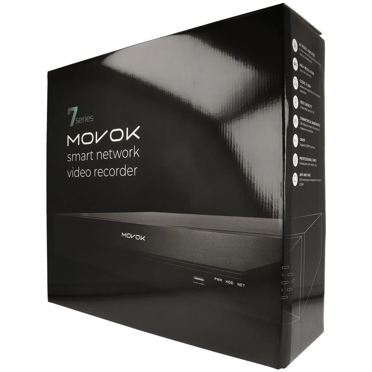 IP recorder of 64 channel and 8 mpx resolution