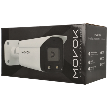 Bullet ip camera of 8 megapixels and fix lens