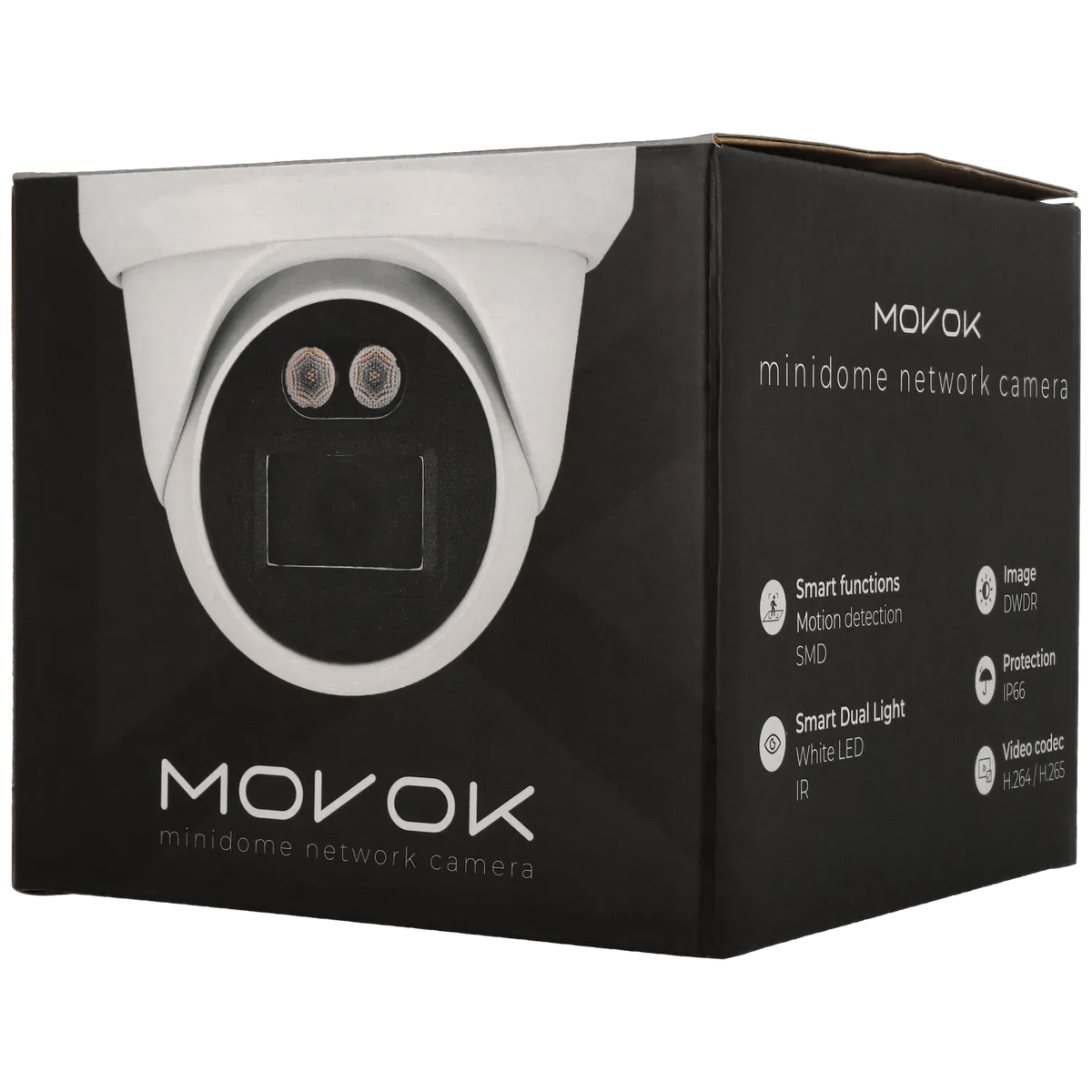 Minidome ip camera of 8 megapixels and fix lens