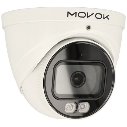 Minidome IP-kamera, 8 megapixlar, fast lins