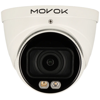 Minidome ip camera of 4 megapixels and optical zoom lens