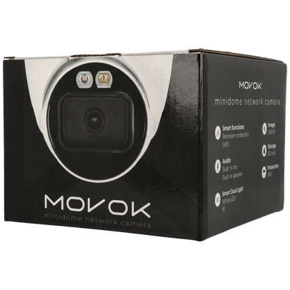 Minidome IP-kamera, 4 megapixlar, optisk zoomlins