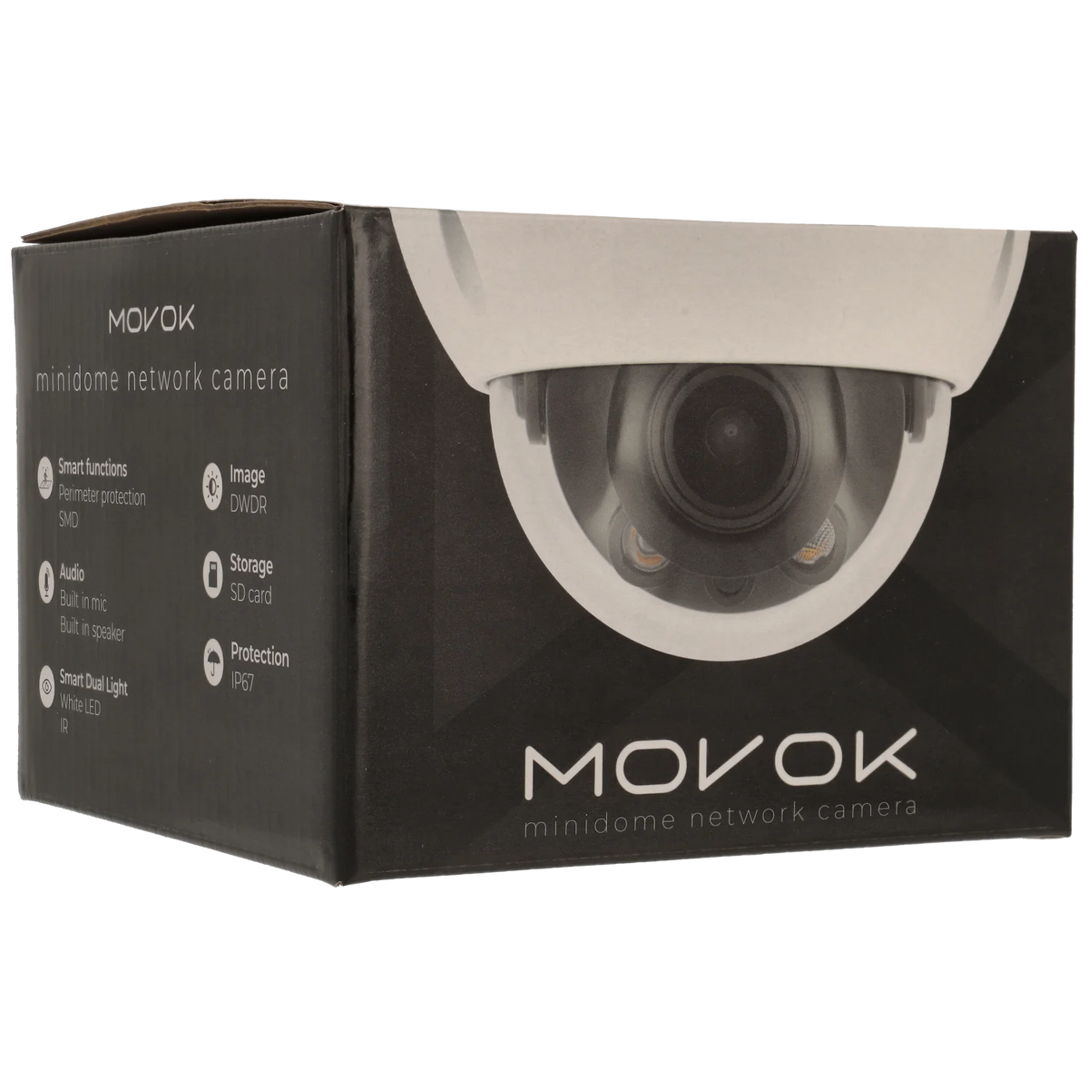 Minidome ip camera of 8 megapixels and fix lens