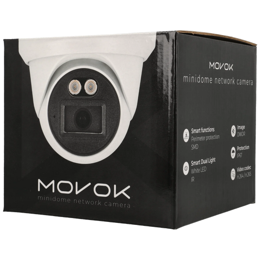 Minidome IP-kamera, 5 MP, fast lins 2.8mm, Svart (Serie 2), mod. T251-LI-B