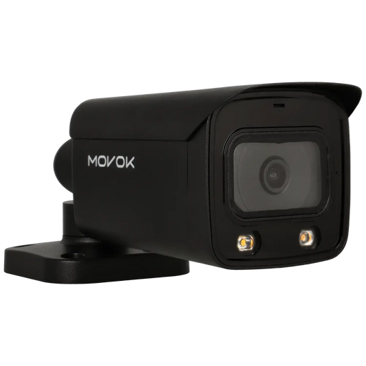 Bullet IP-kamera, 8 MP, fast lins 2.8mm, Svart (Serie 2), mod. B281-AS-LI-B