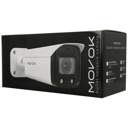 Bullet IP camera of 8 megapixels and optical zoom lens
