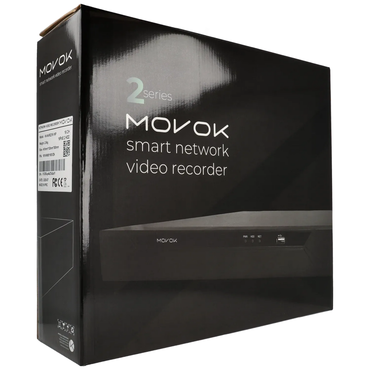 IP recorder of 16 channel and 8 mpx resolution with 16 PoE ports