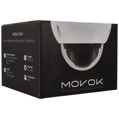 Minidome ip camera of 8 megapíxeles and fix lens