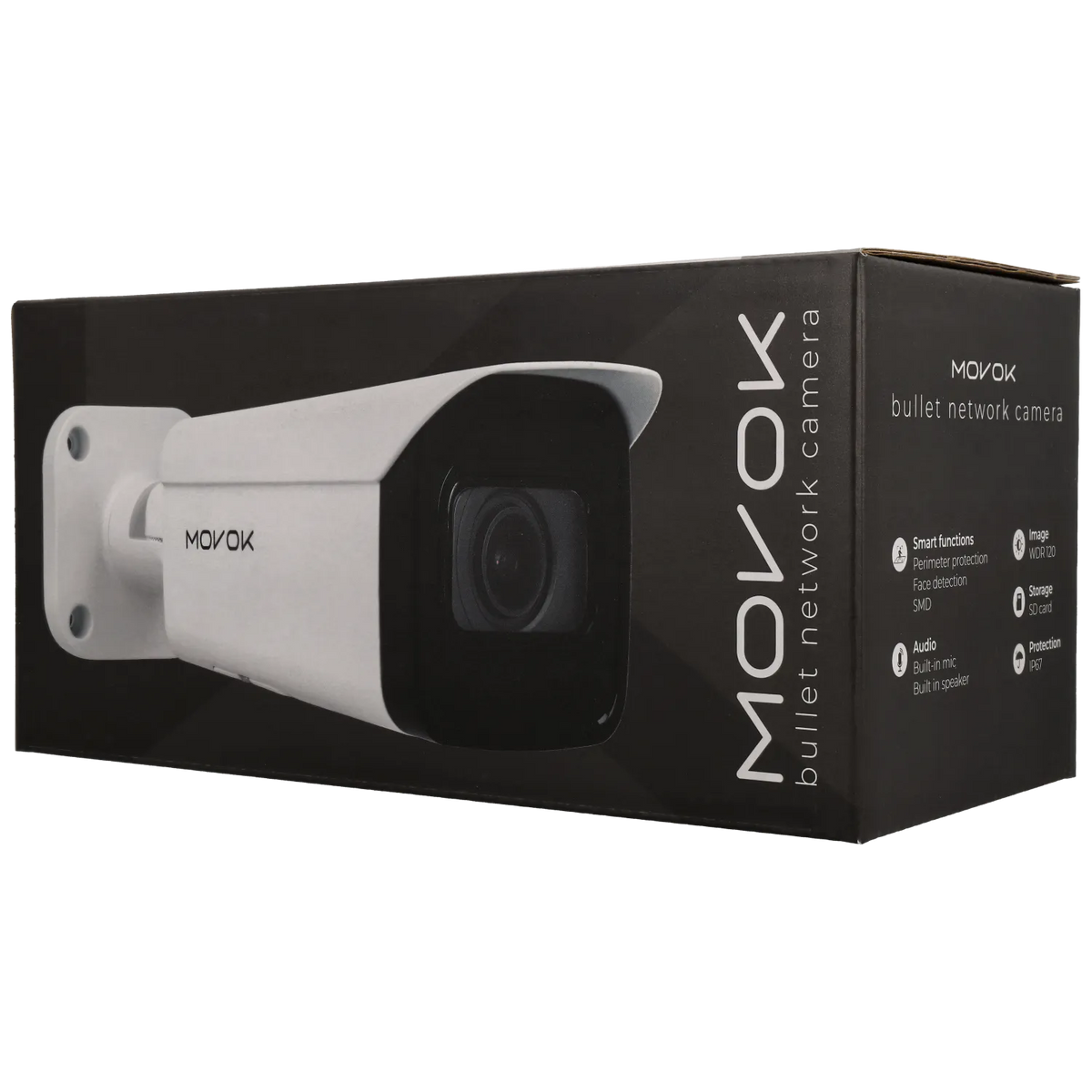 Bullet ip camera of 5 megapixels and optical zoom lens