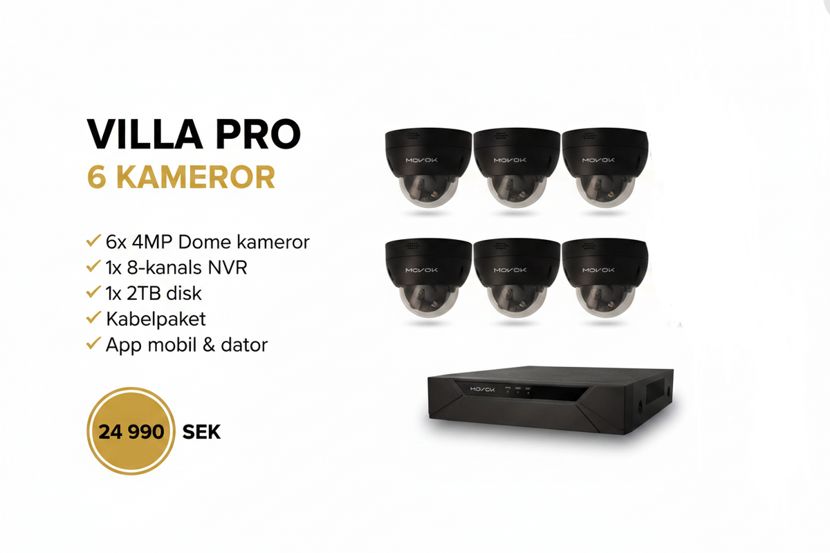 Villa Pro Camera Surveillance – 6 Cameras